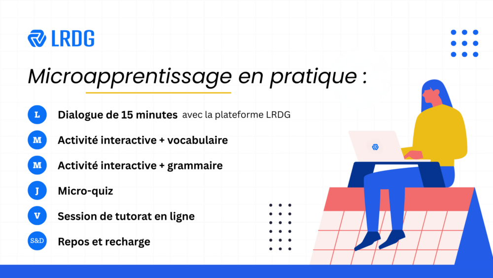 Microapprentissage en pratique avec LRDG.